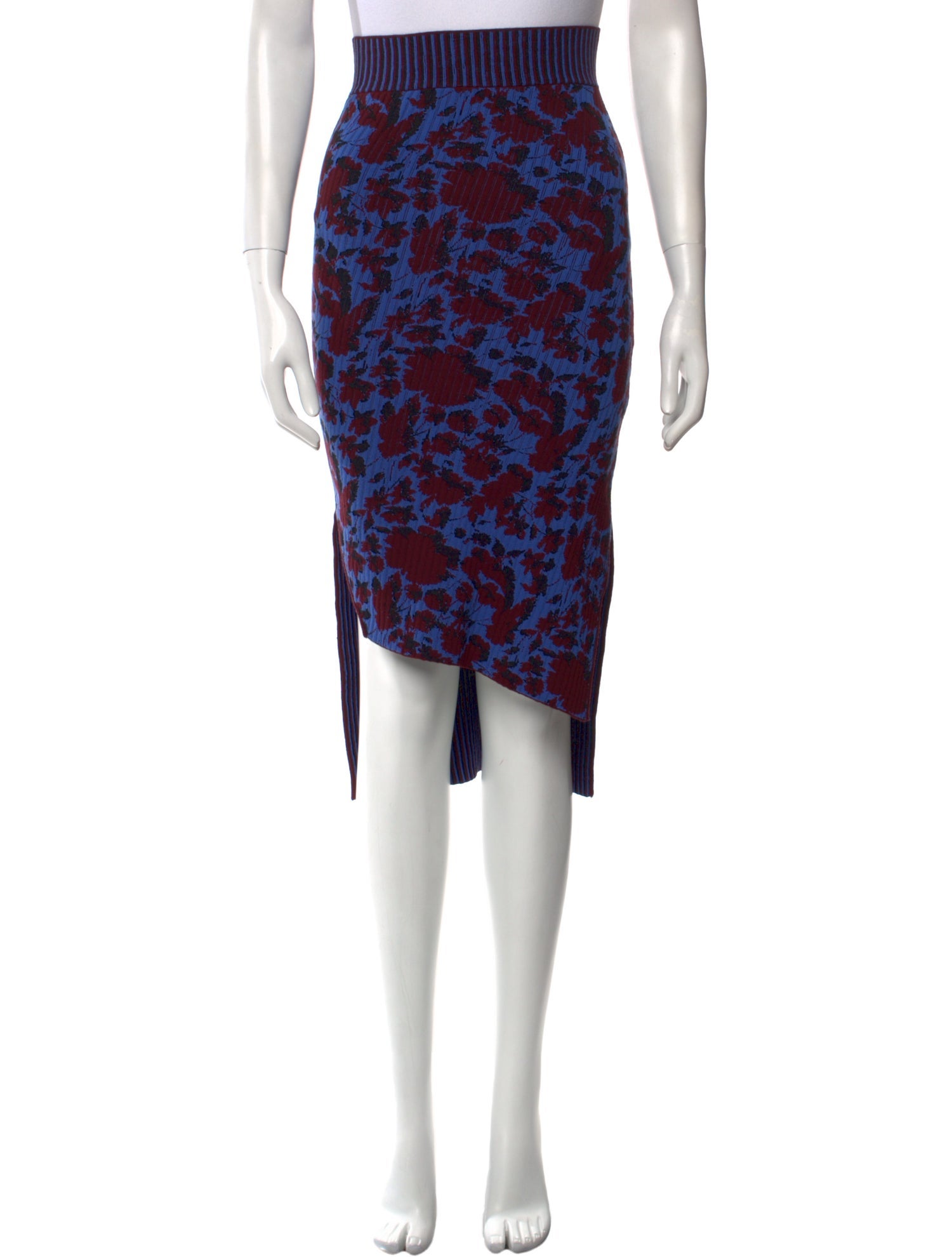 Acne Studios Floral Print Midi Length Skirt