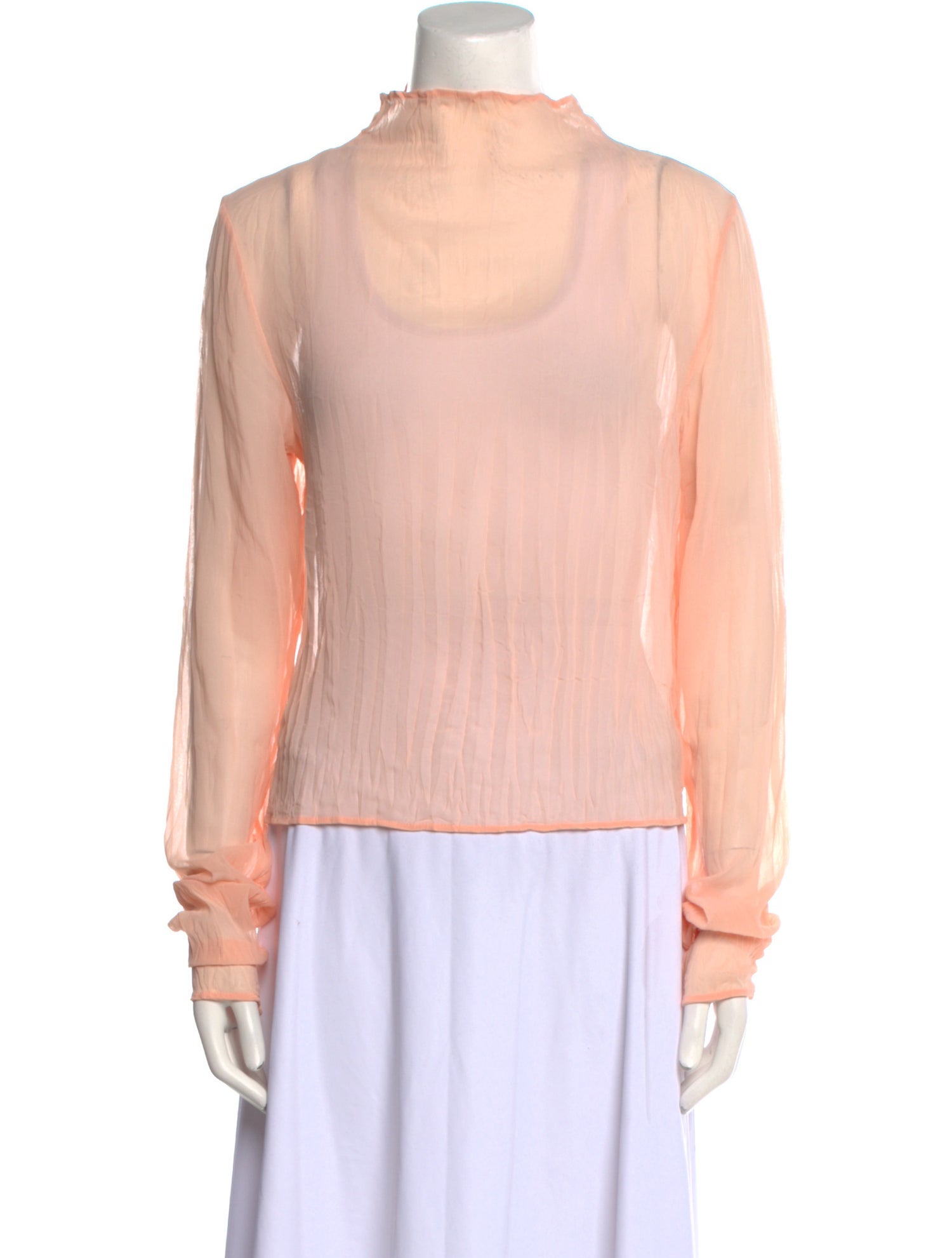 Acne Studios Mock Neck Long Sleeve Sweatshirt