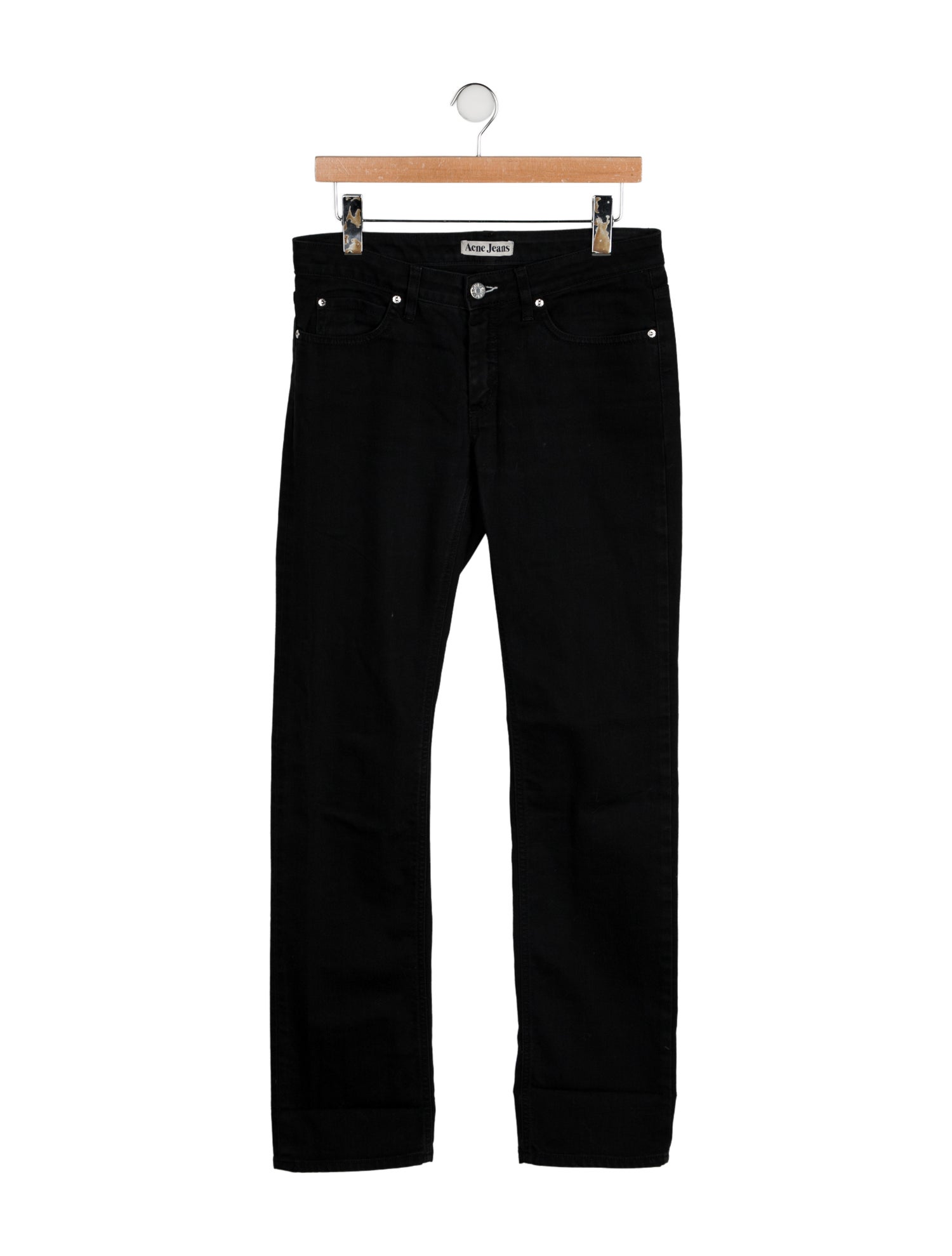 Acne Studios Mid-Rise Straight Leg Jeans