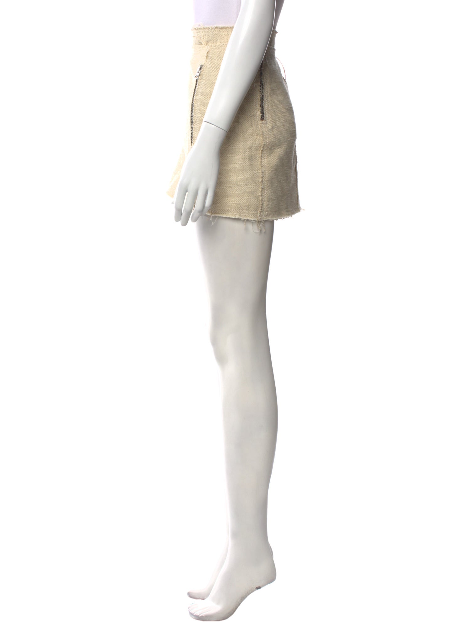 Acne Studios Distressed Accents Mini Skirt