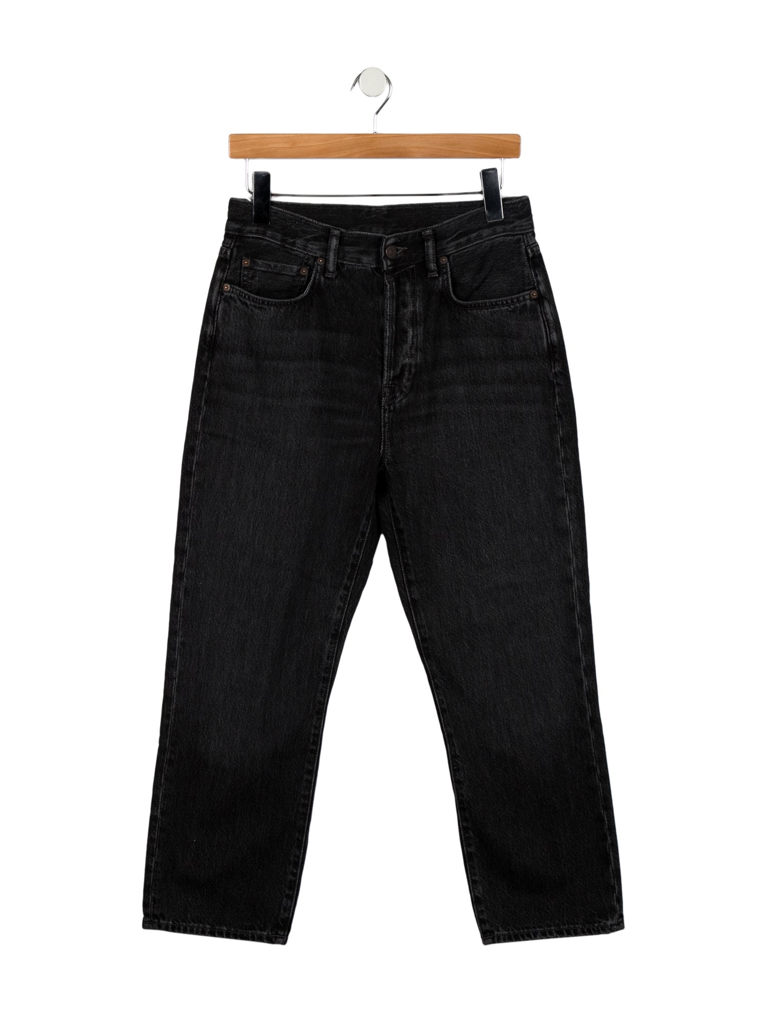 Acne Studios High-Rise Straight Leg Jeans