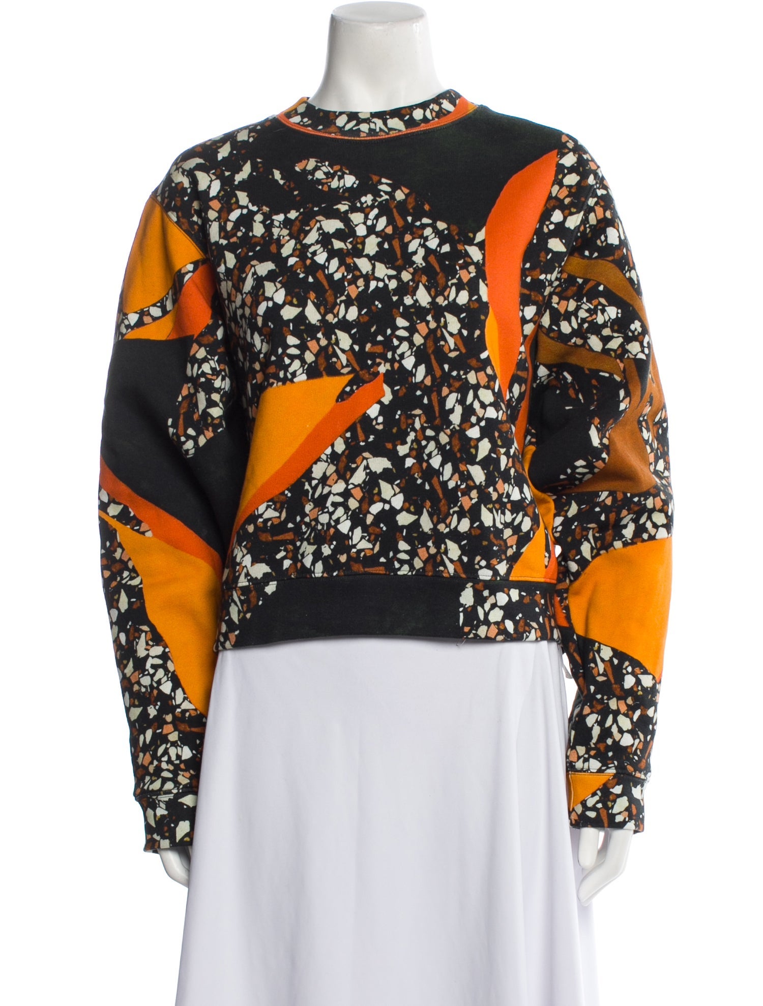Acne Studios Printed Mock Neck Sweatshirt