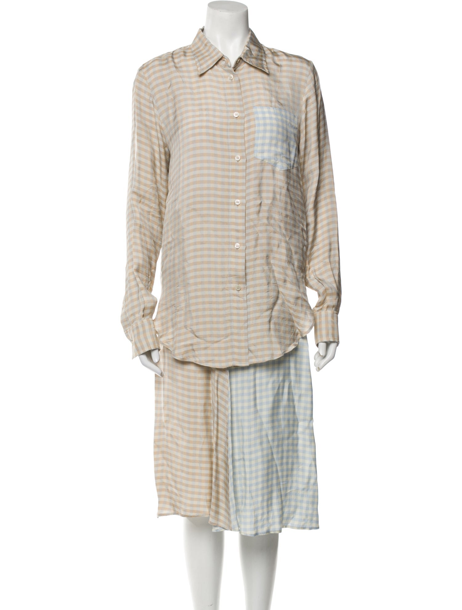 Acne Studios Printed Ruffle Embellishment Skirt Set