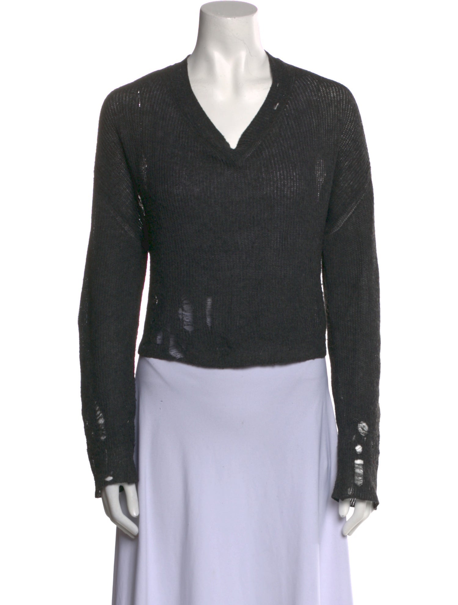 Acne Studios Nylon V-Neck Sweater