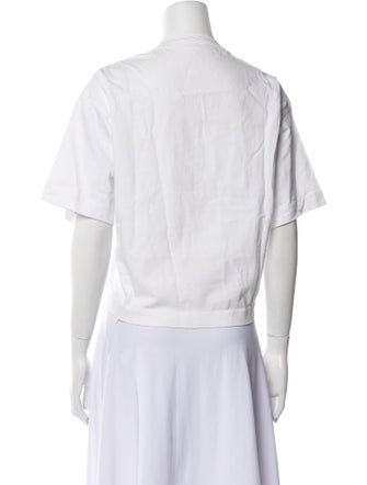 Acne Studios Crew Neck Short Sleeve Crop Top