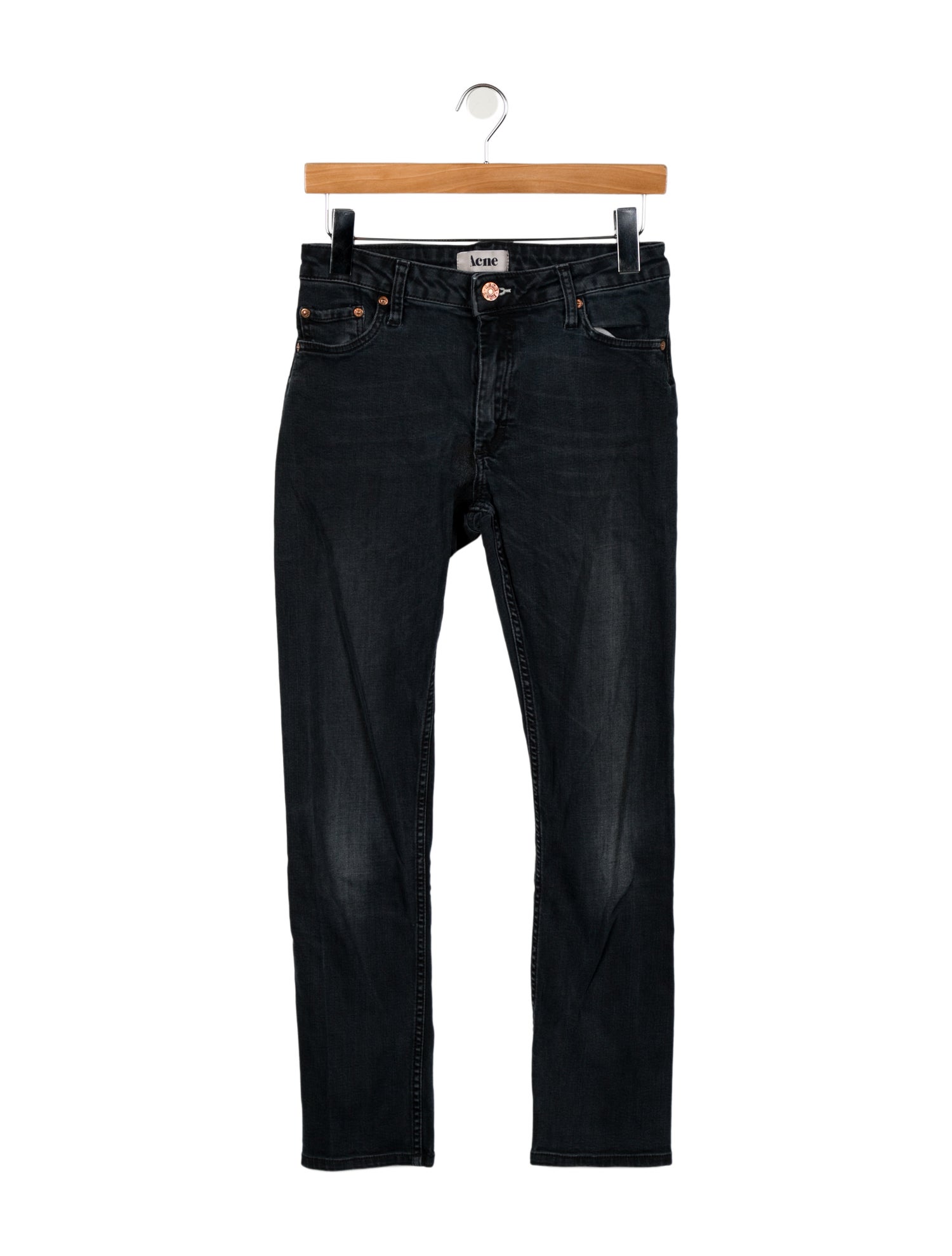 Acne Studios Mid-Rise Straight Leg Jeans