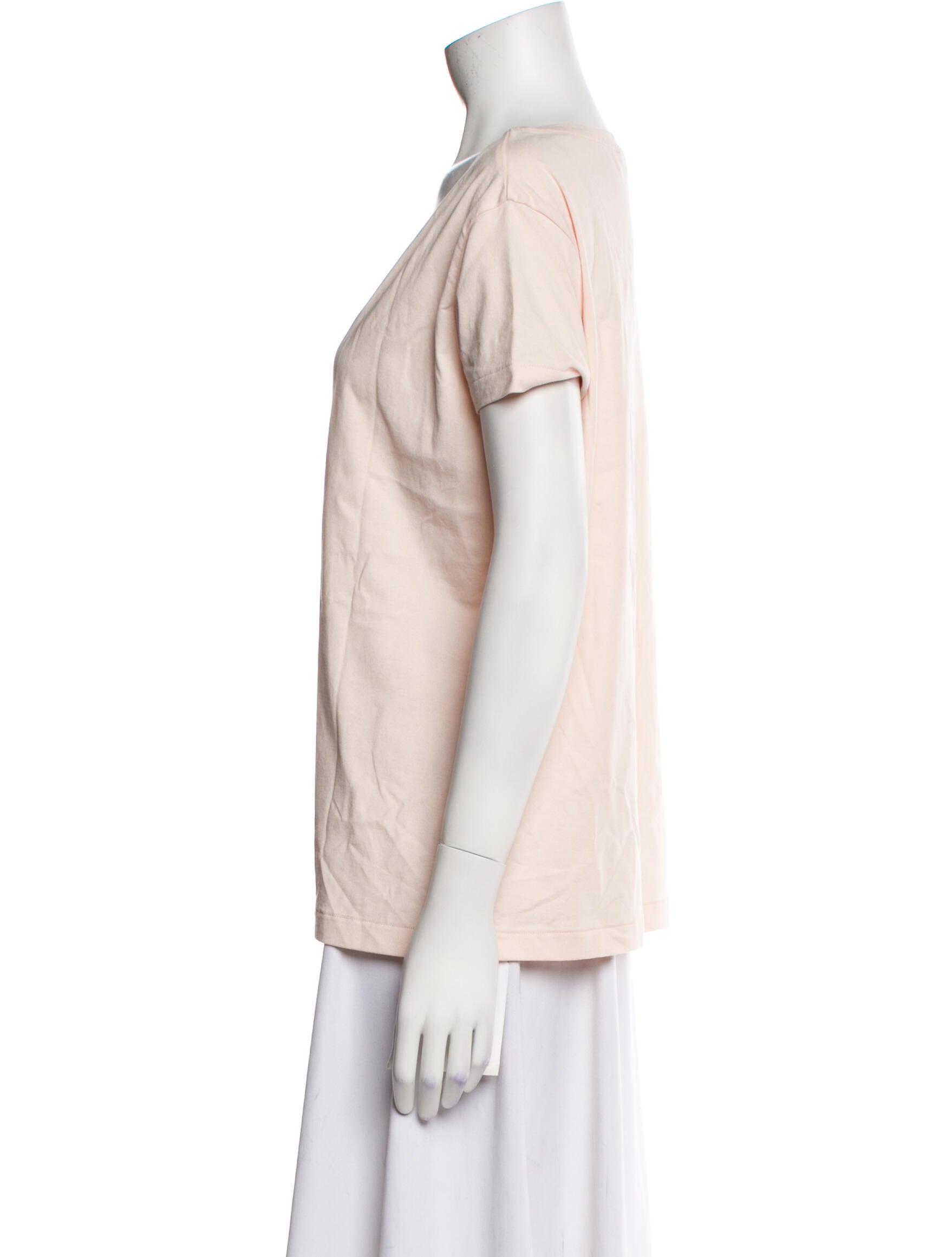 Acne Studios Bateau Neckline Short Sleeve T-Shirt