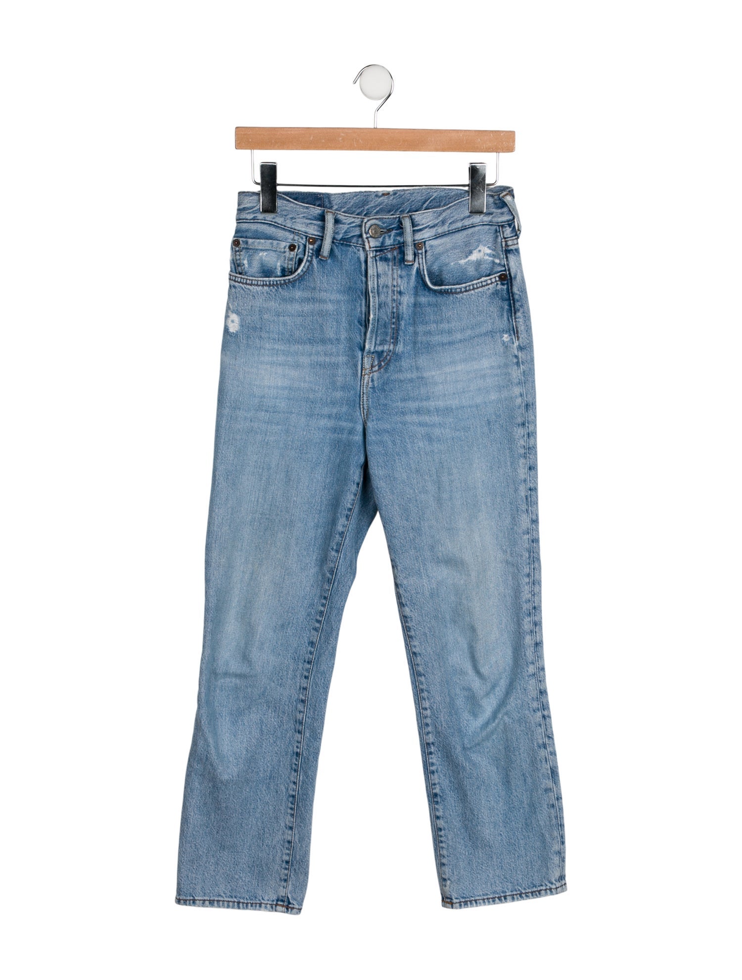 Acne Studios High-Rise Straight Leg Jeans