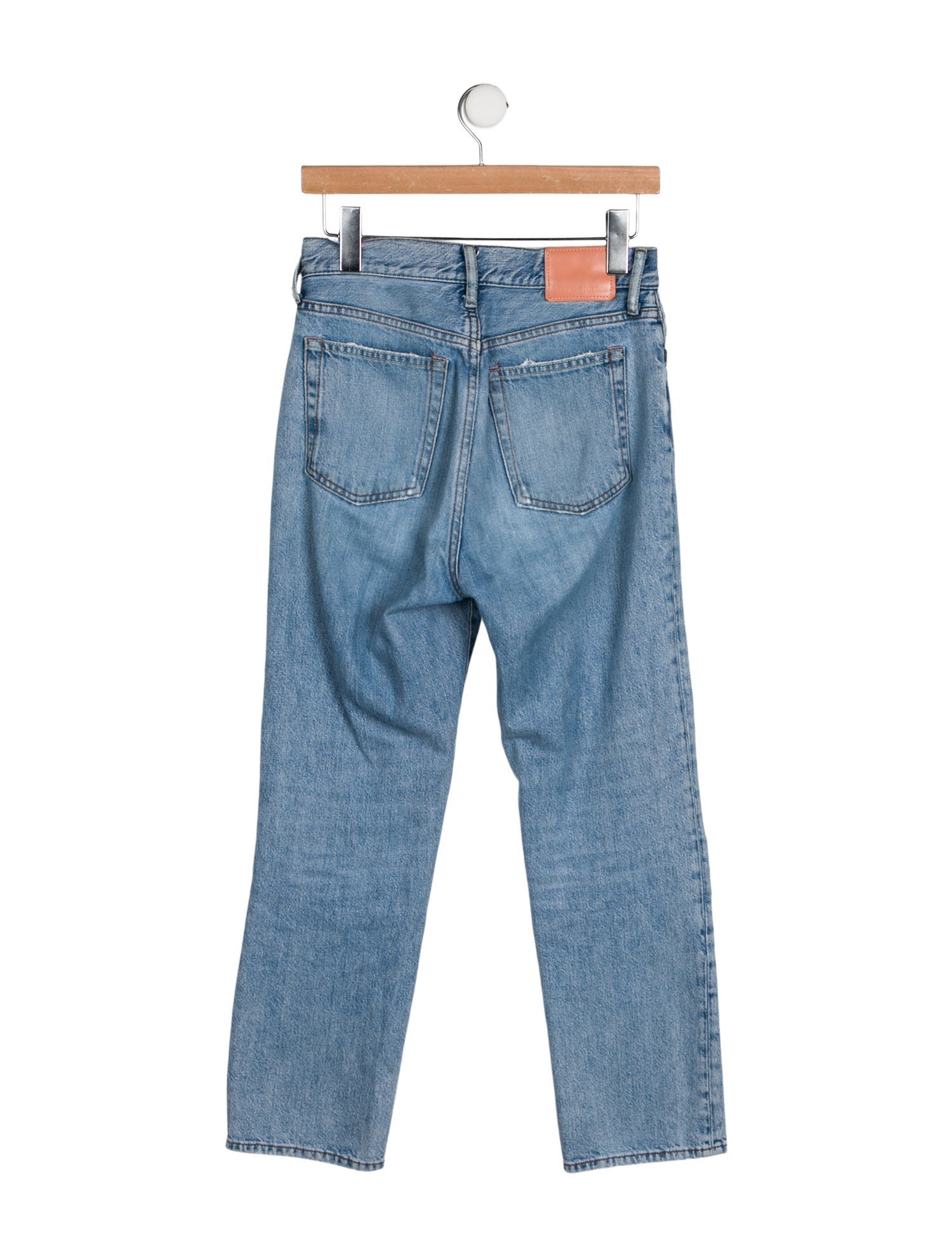 Acne Studios High-Rise Straight Leg Jeans
