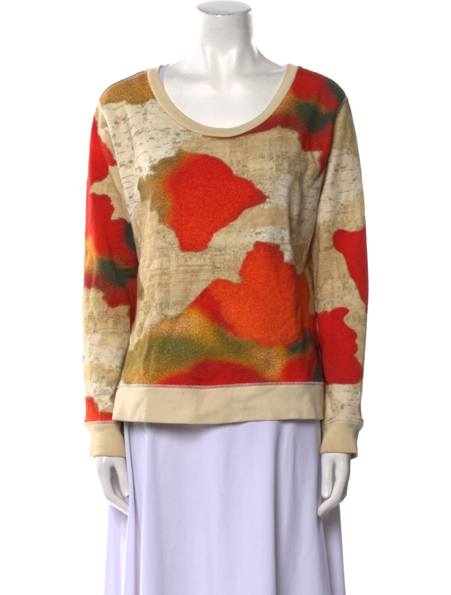 Acne Studios Printed Scoop Neck Sweatshirt