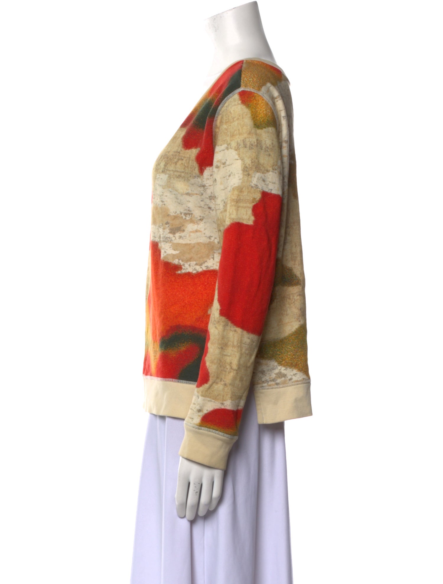 Acne Studios Printed Scoop Neck Sweatshirt