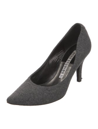 Acne Studios Wool Printed Pumps