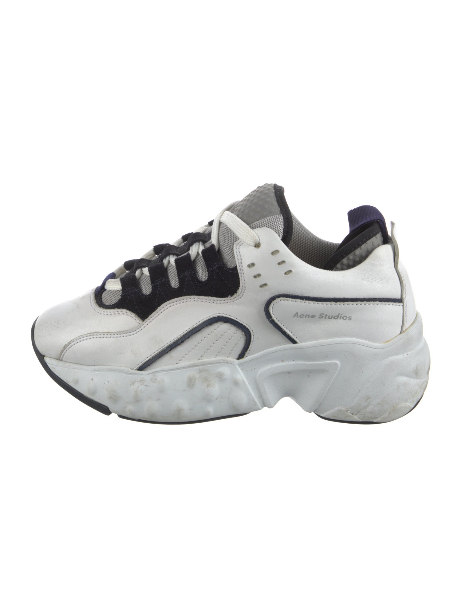 Acne Studios Leather Printed Chunky Sneakers