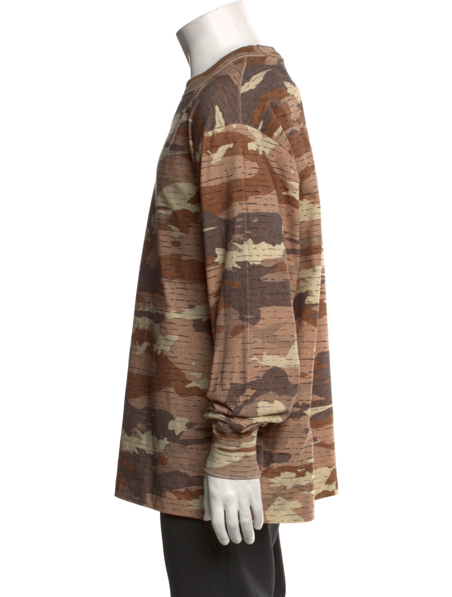 Acne Studios Camouflage Print Crew Neck Henley w/ Tags