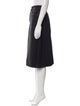 Acne Studios Raw-Edge Trim Knee-Length Skirt