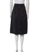 Acne Studios Raw-Edge Trim Knee-Length Skirt