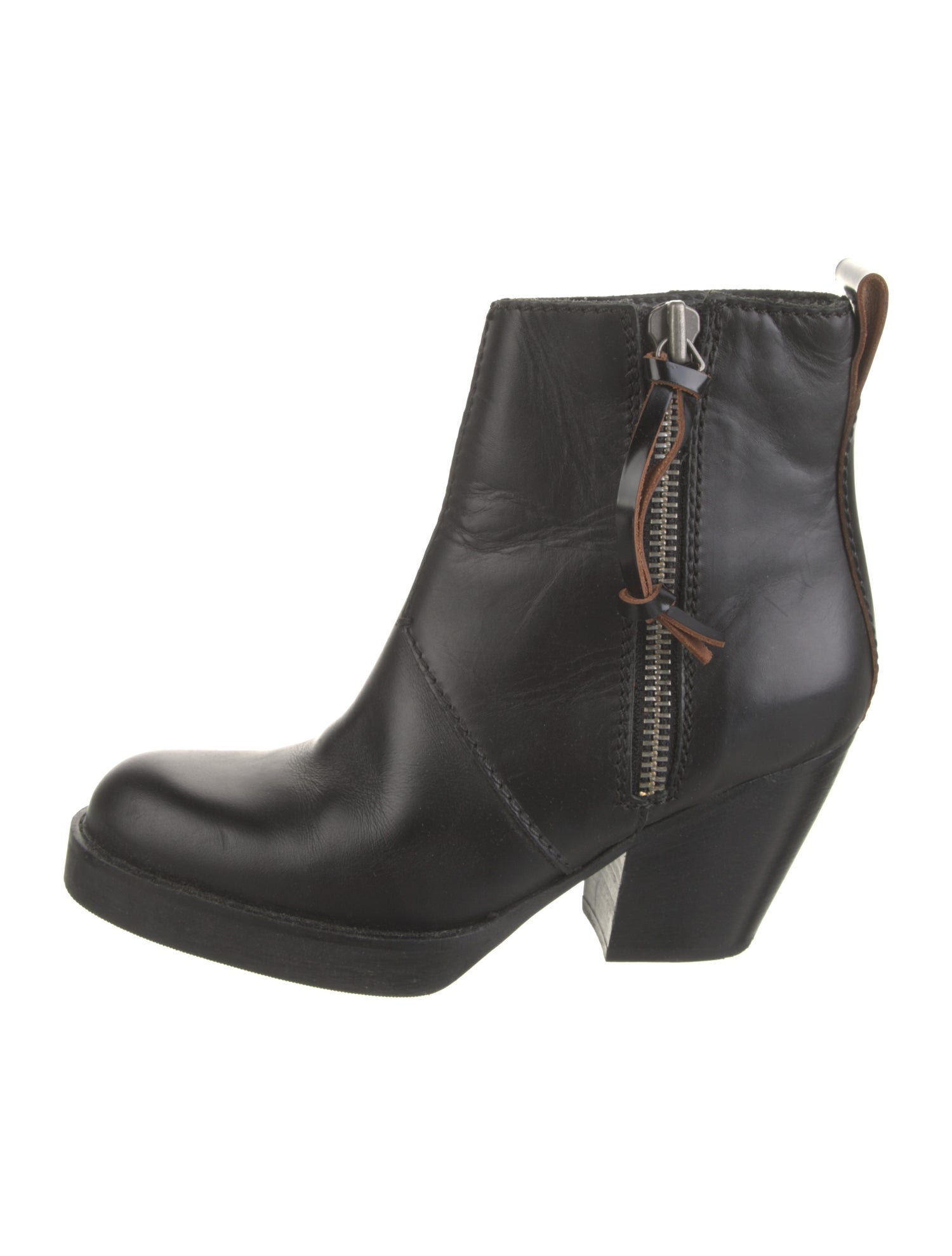 Acne Studios Leather Moto Boots