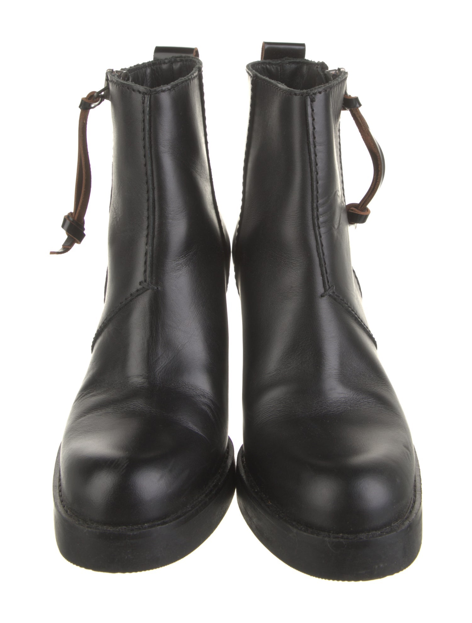 Acne Studios Leather Moto Boots