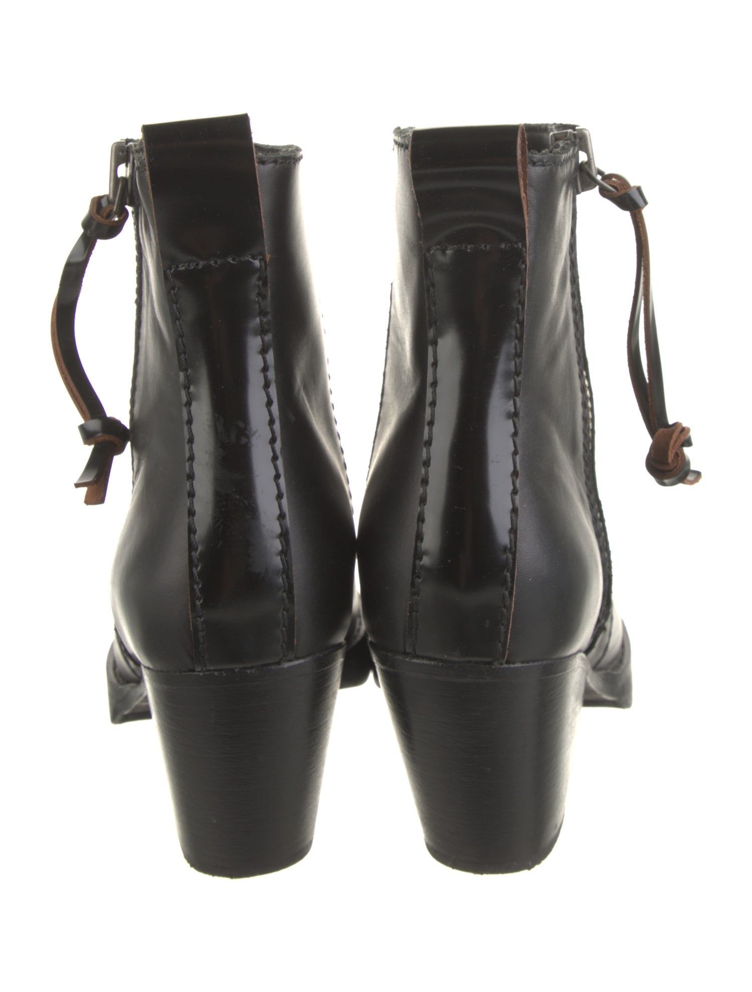 Acne Studios Leather Moto Boots