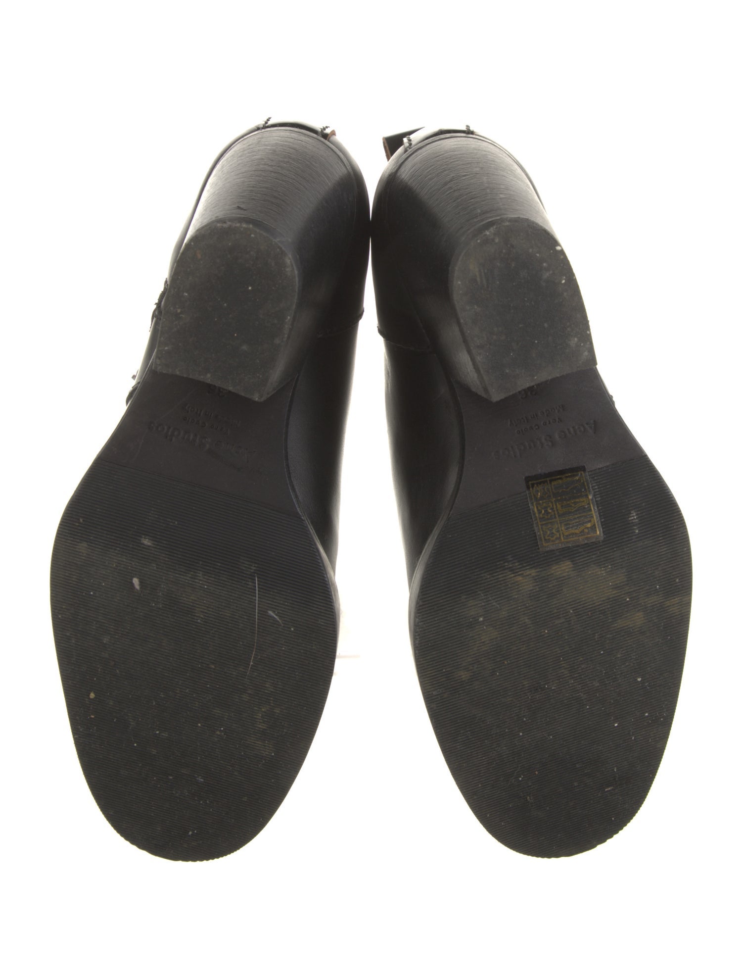 Acne Studios Leather Moto Boots