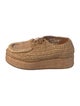 Acne Studios Straw Embroidered Accent Espadrilles