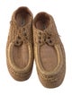 Acne Studios Straw Embroidered Accent Espadrilles
