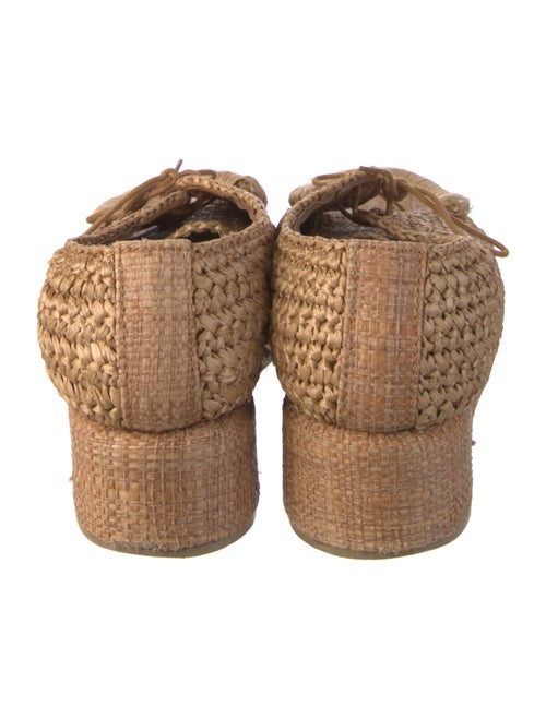 Acne Studios Straw Embroidered Accent Espadrilles