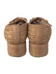 Acne Studios Straw Embroidered Accent Espadrilles