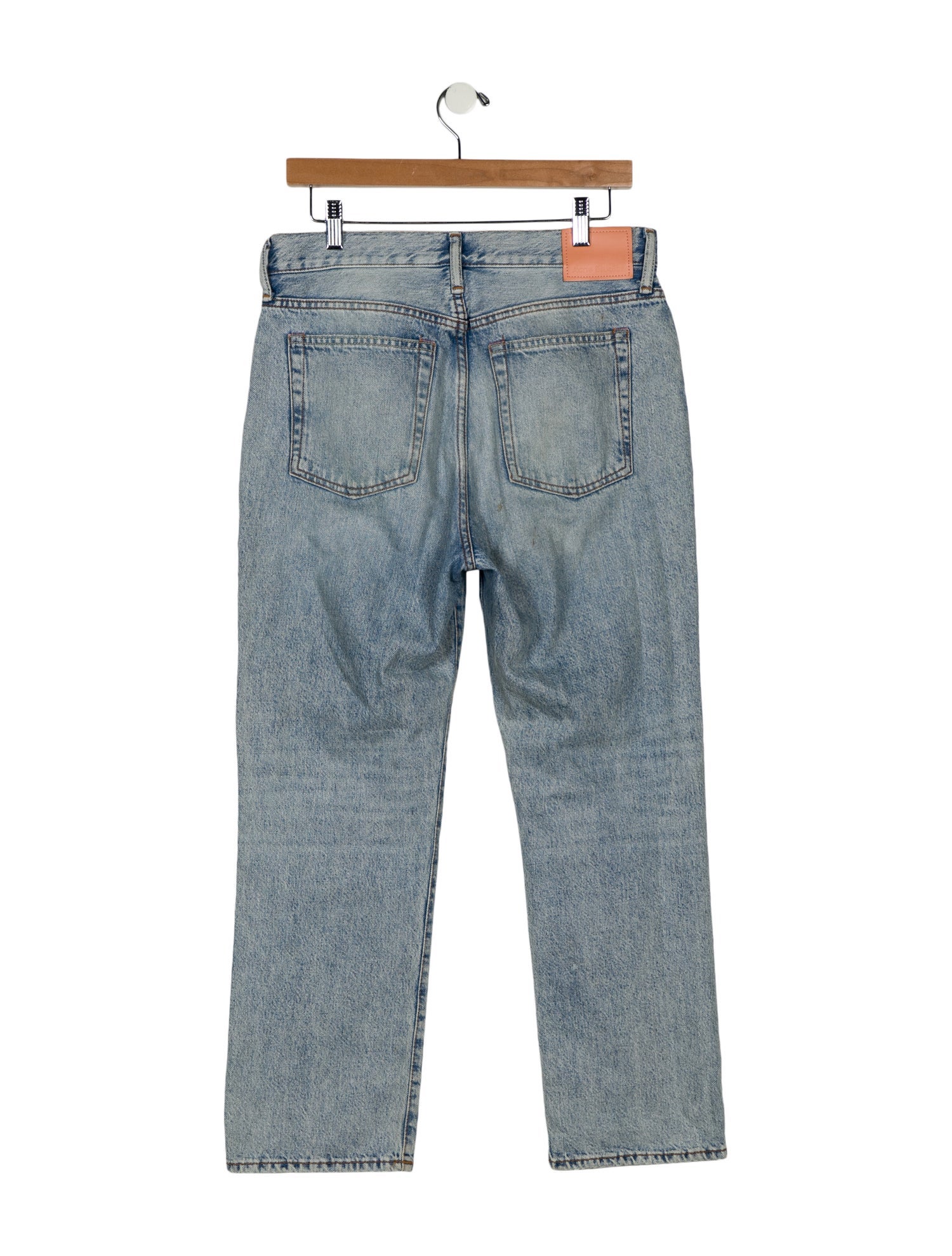 Acne Studios High-Rise Straight Leg Jeans