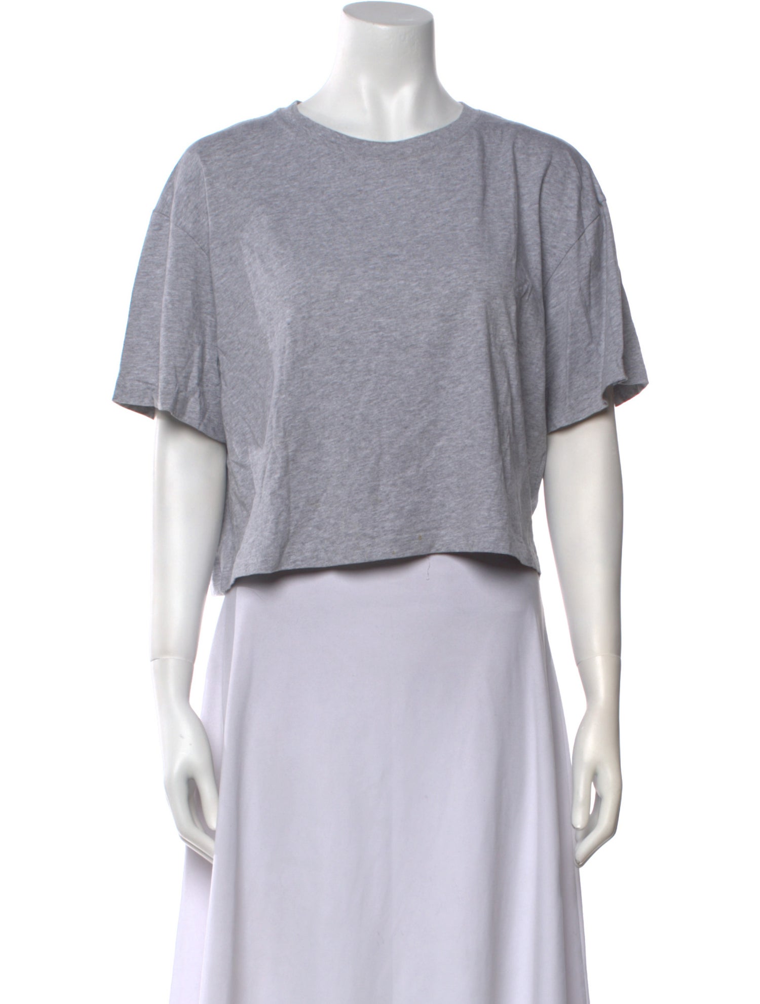 Acne Studios Crew Neck Short Sleeve Crop Top