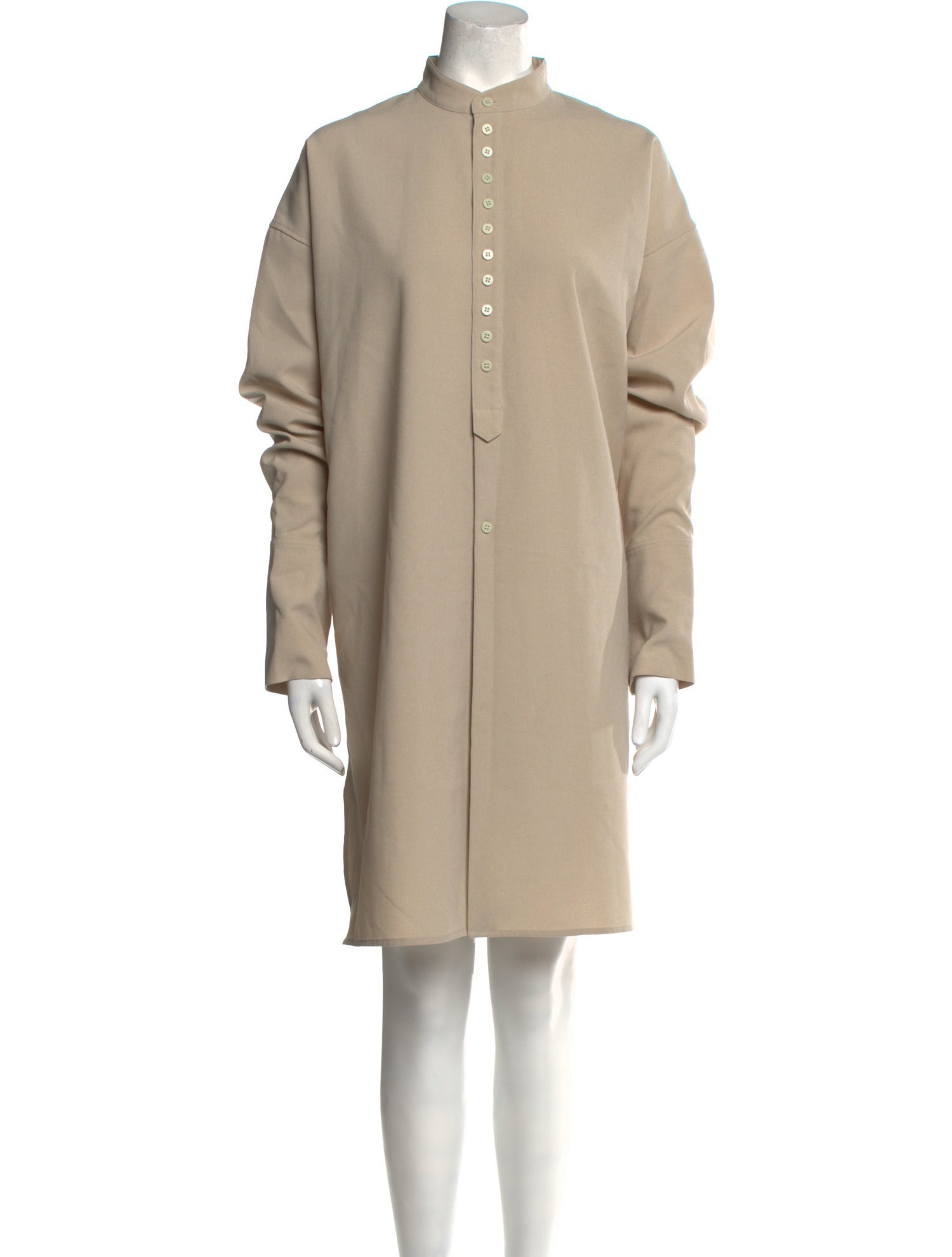 Acne Studios Mock Neck Knee-Length Dress