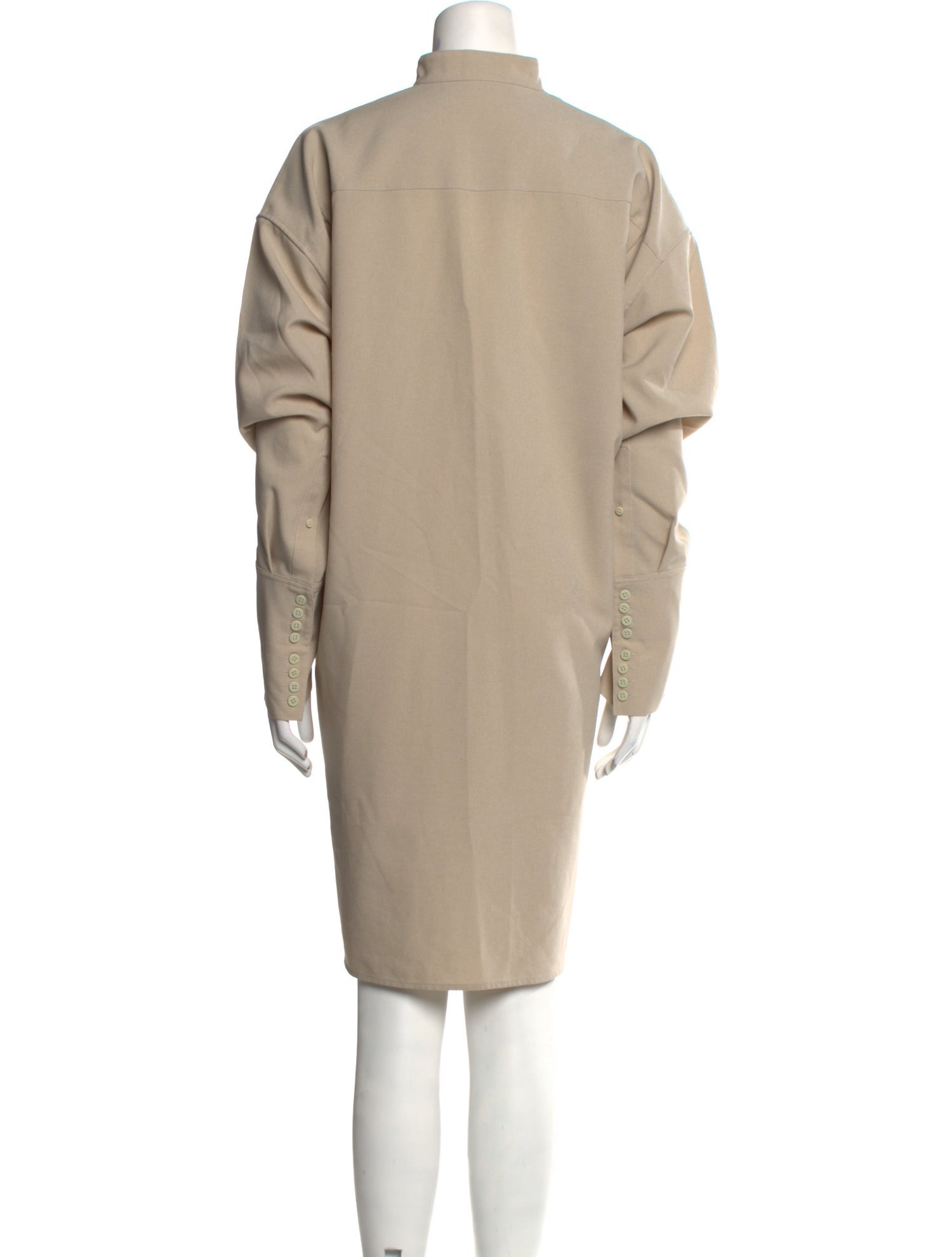 Acne Studios Mock Neck Knee-Length Dress