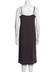 Acne Studios Square Neckline Knee-Length Dress