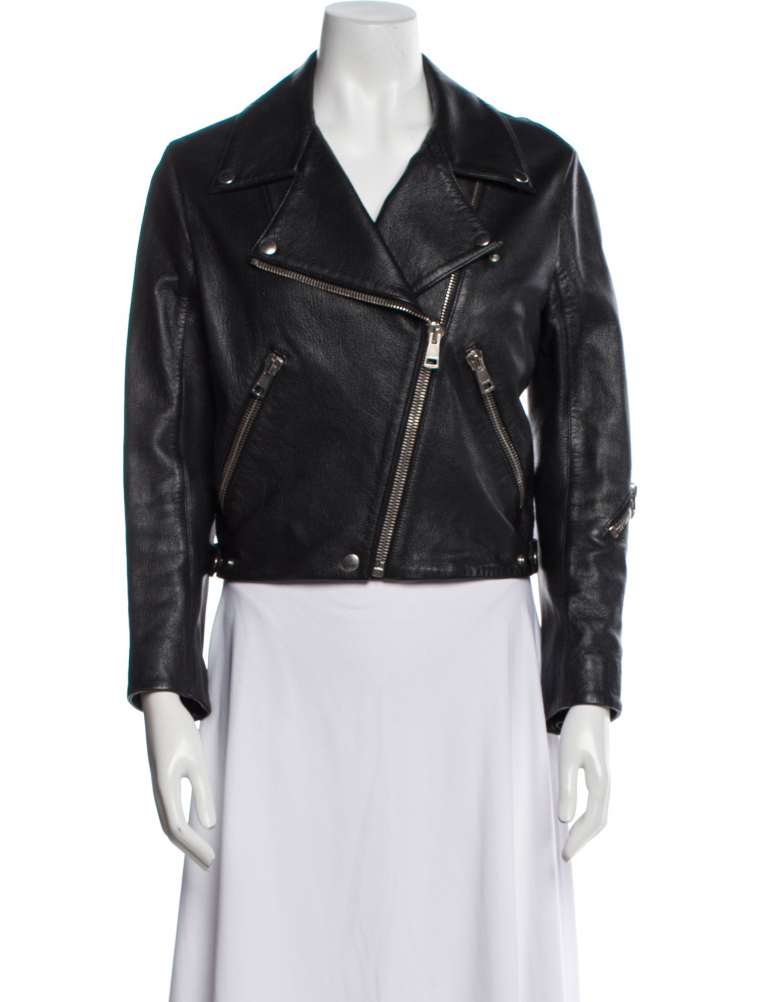 Acne Studios Goat Leather Biker Jacket