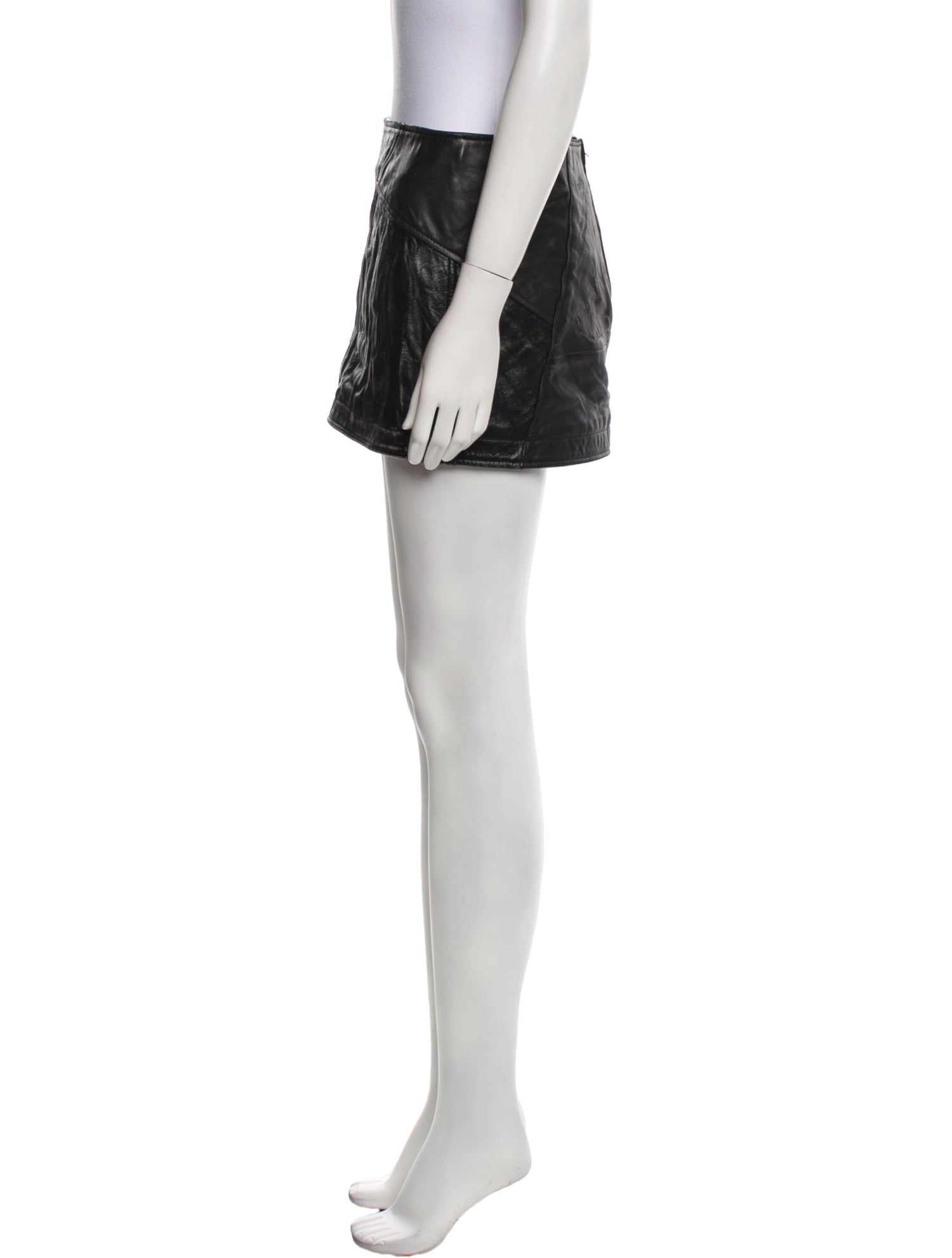 Acne Studios Lamb Leather Mini Skirt