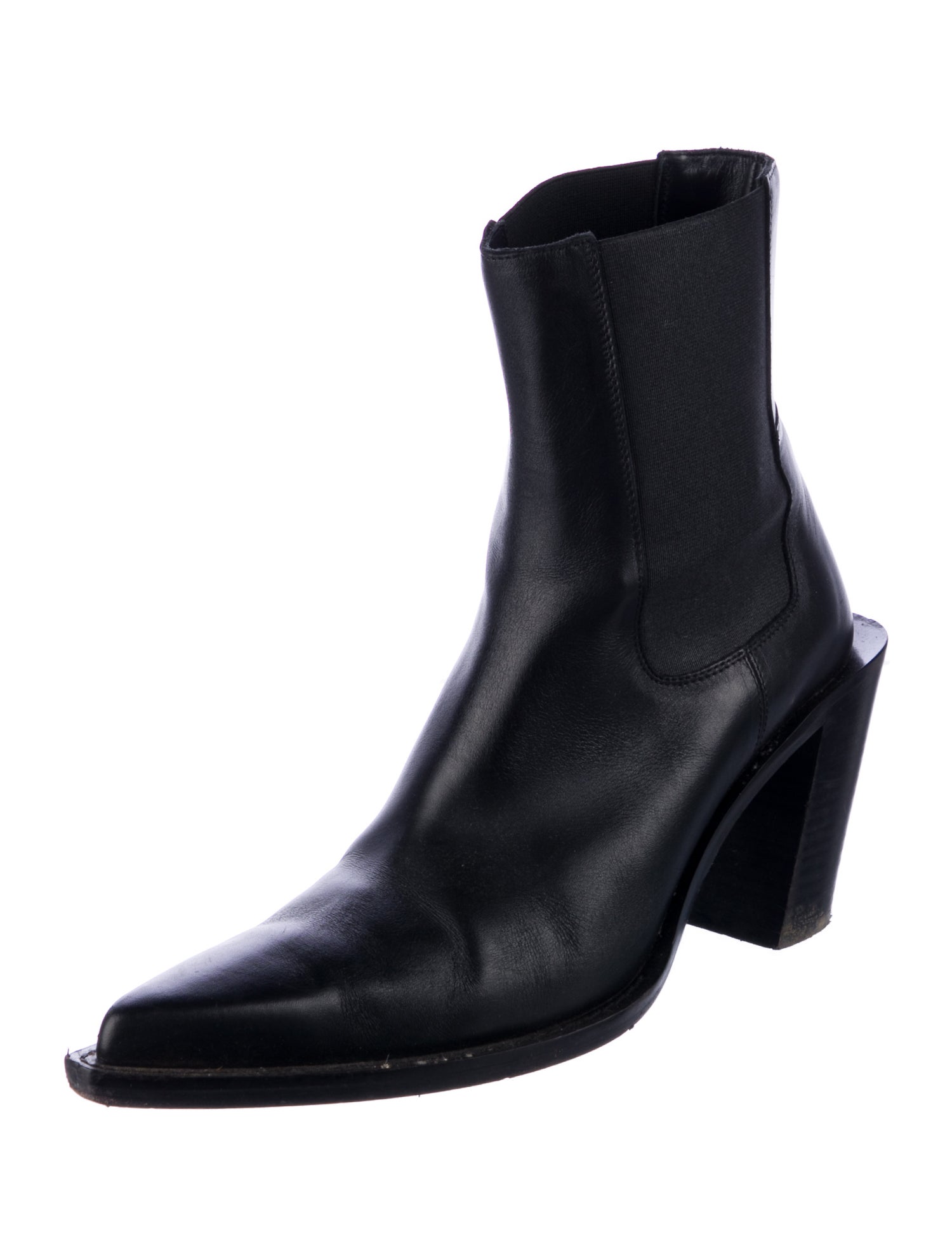 Acne Studios Leather Western Boots