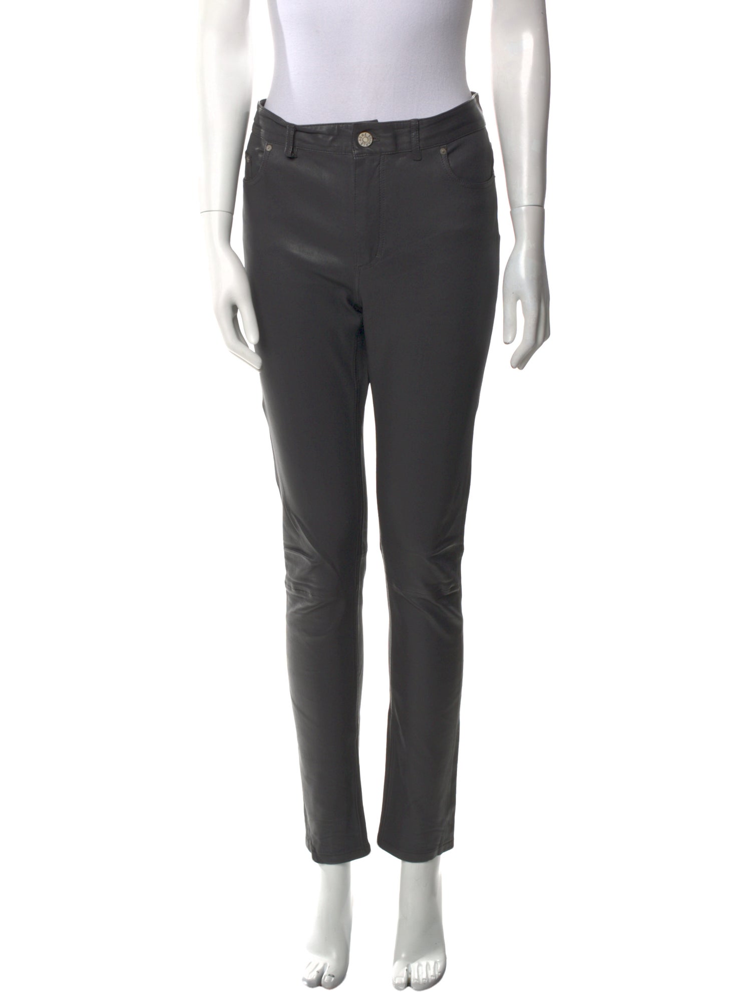 Acne Studios Lamb Leather Skinny Leg Pants