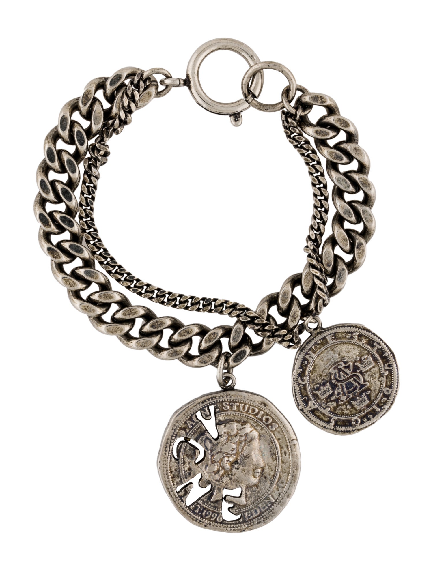 【大特価】Acne Studios COIN BRACELET CHARM Acne Studios Coin Charm Bracelet - Link, Bracelets