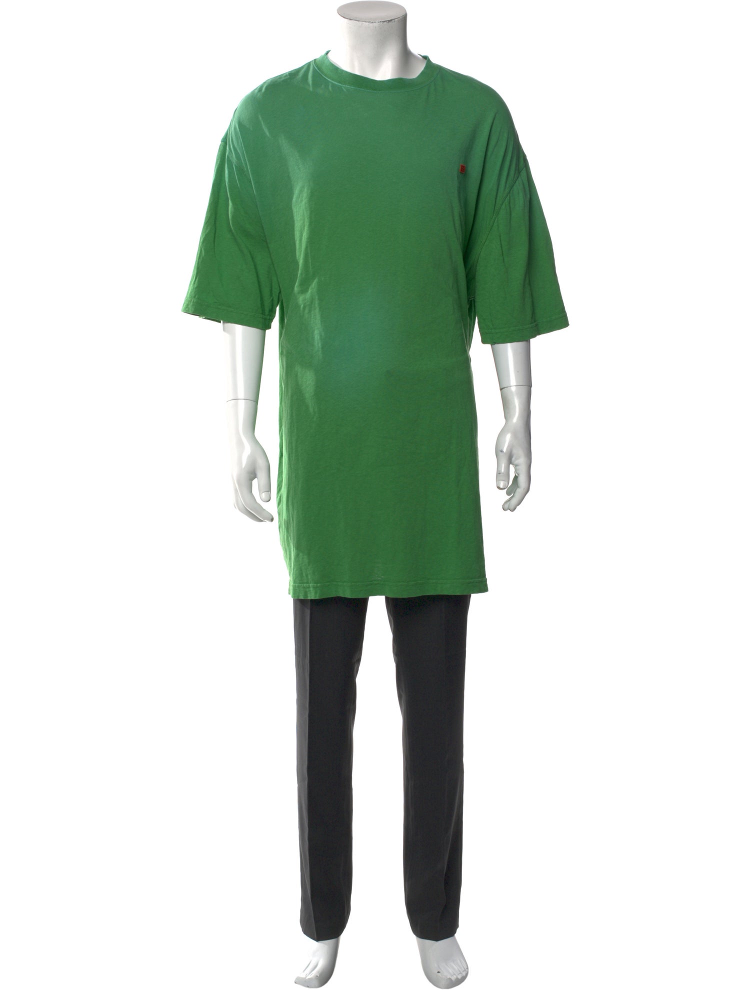 Acne Studios Scoop Neck Three-Quarter Sleeve T-Shirt