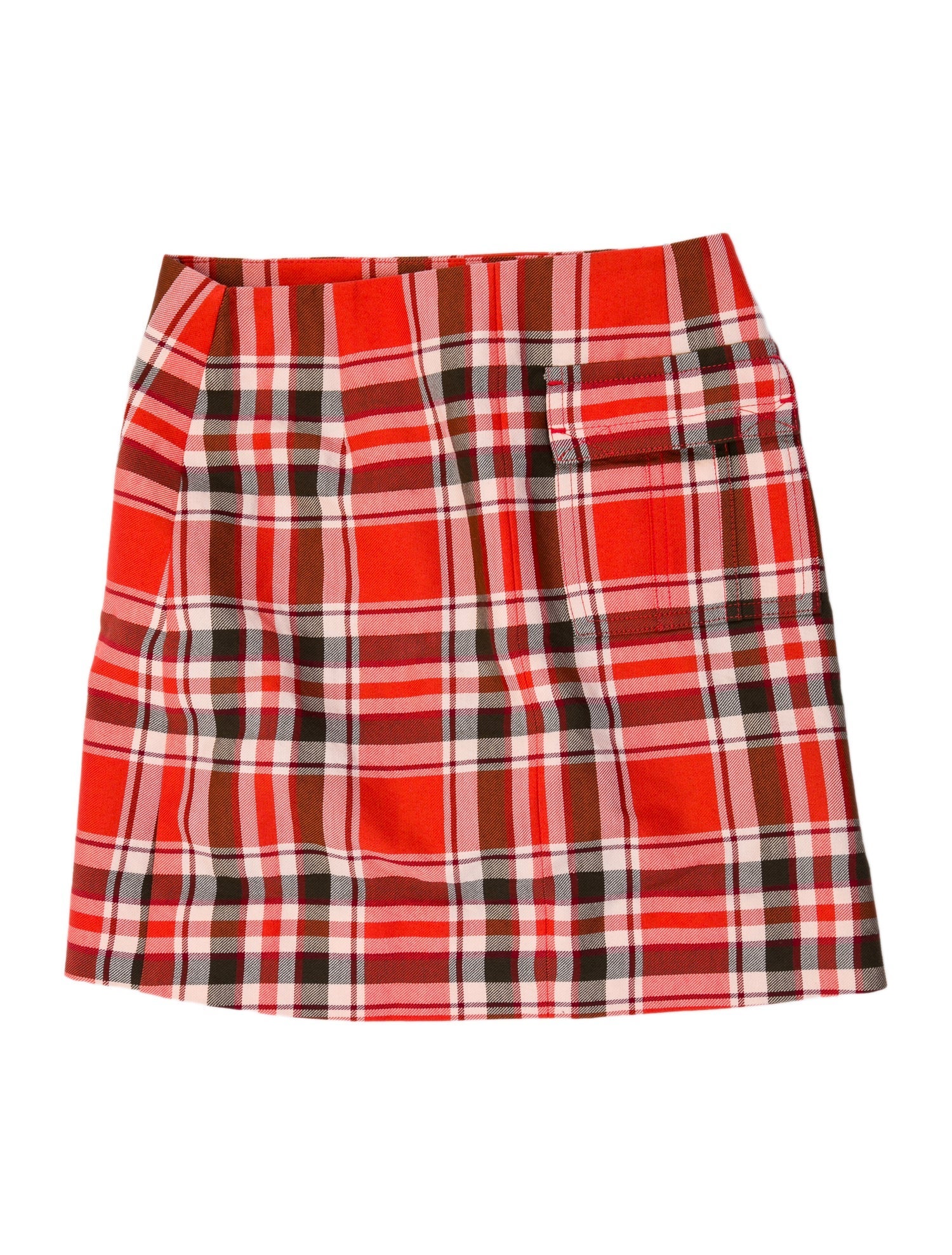 Acne Studios Plaid Print Mini Skirt
