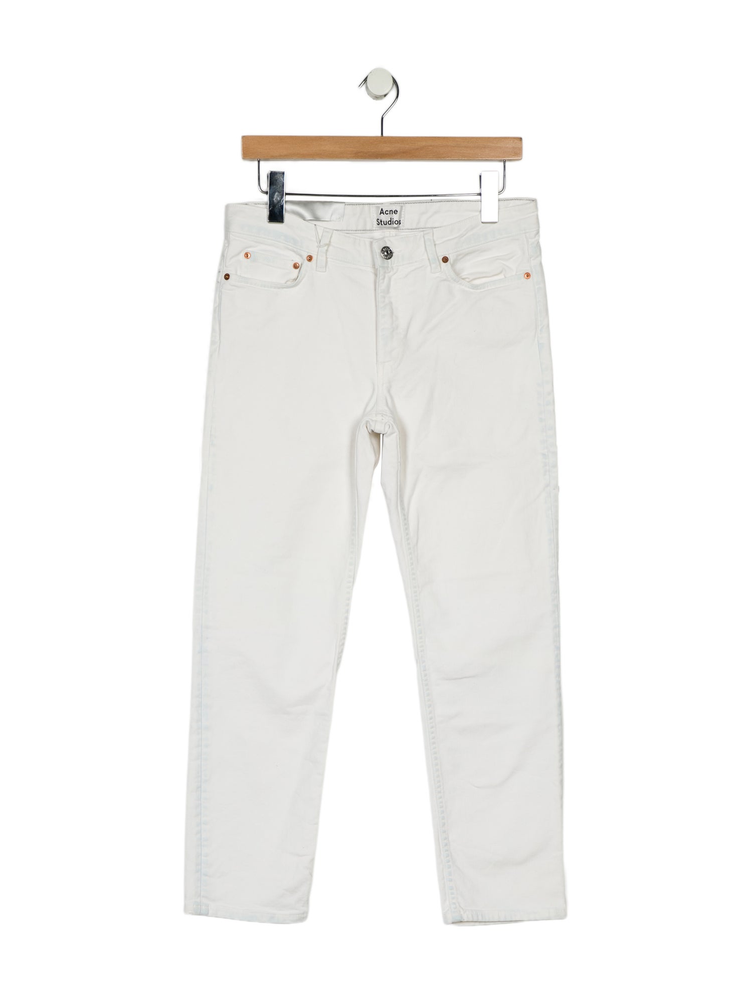 Acne Studios Mid-Rise Straight Leg Jeans