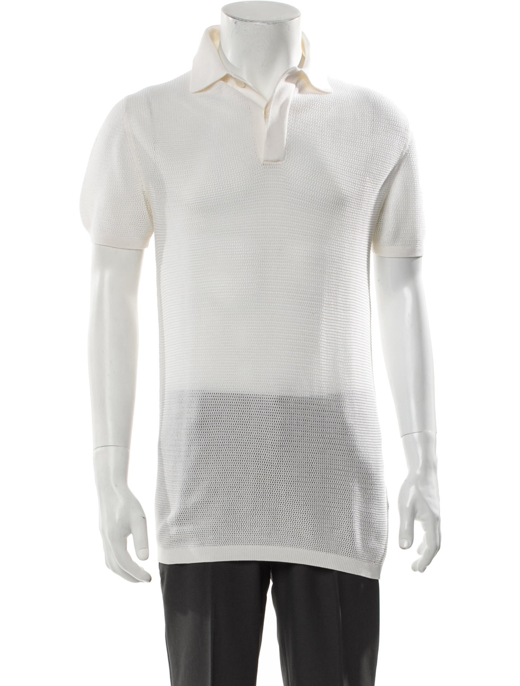 Acne Studios Collar Short Sleeve Polo Shirt