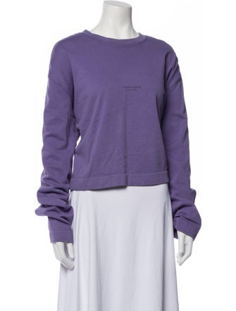 Acne Studios Crew Neck Long Sleeve Sweatshirt