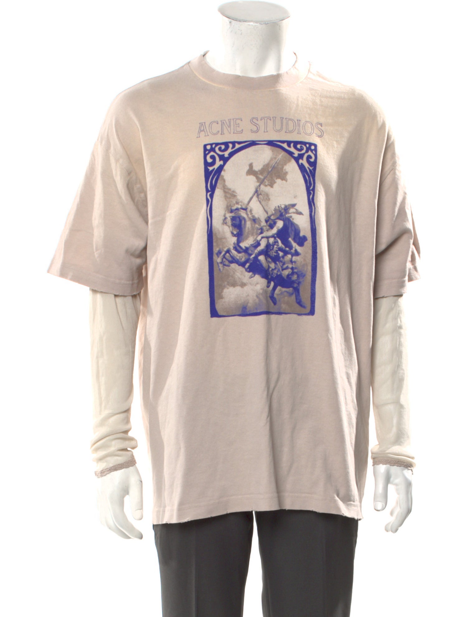 Acne Studios Graphic Print Crew Neck T-Shirt