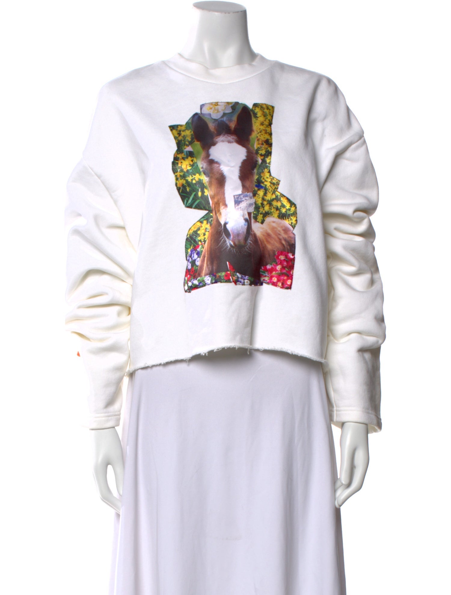 Acne Studios Graphic Print Crew Neck Sweatshirt