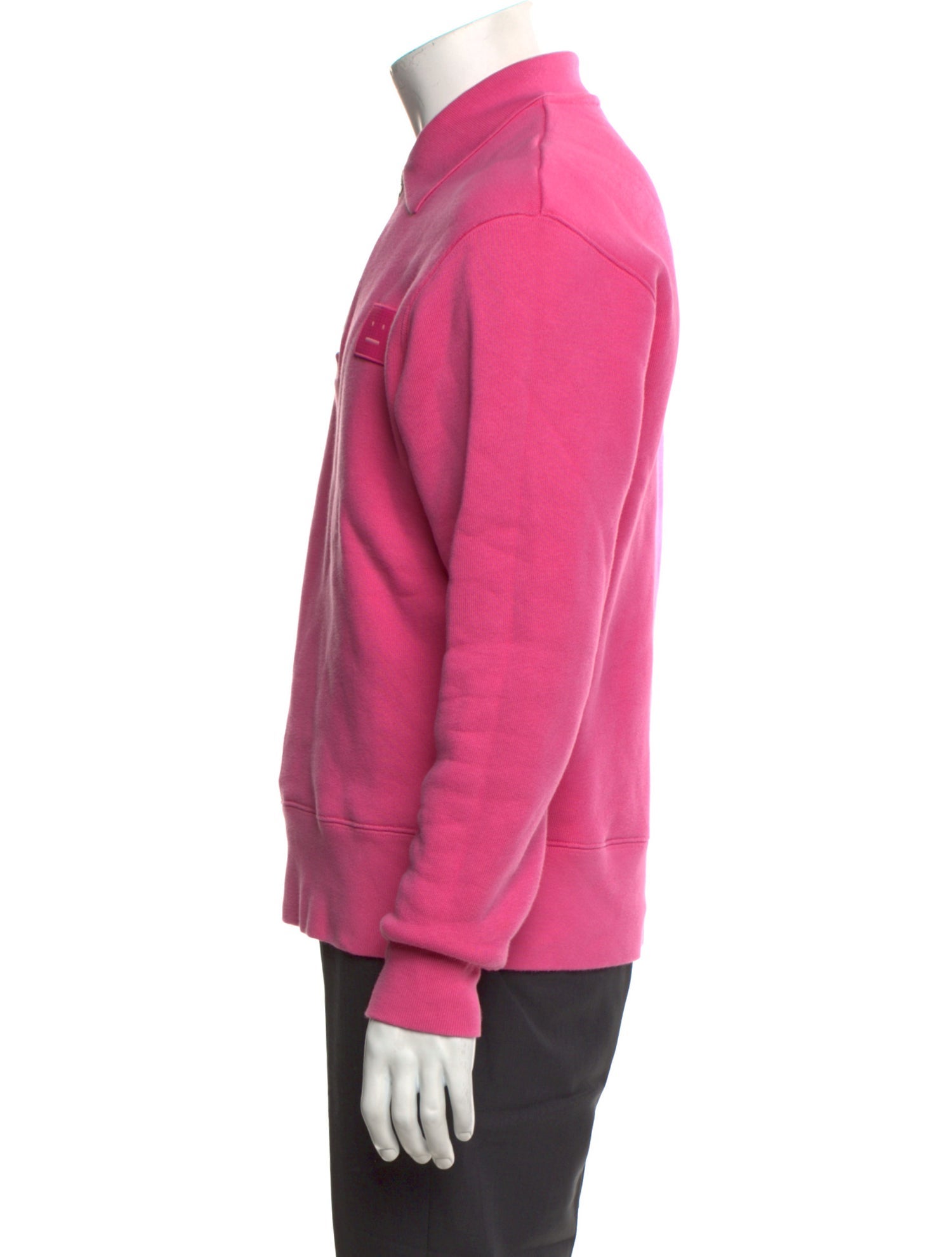 Acne Studios Mock Neck Long Sleeve Polo Sweater