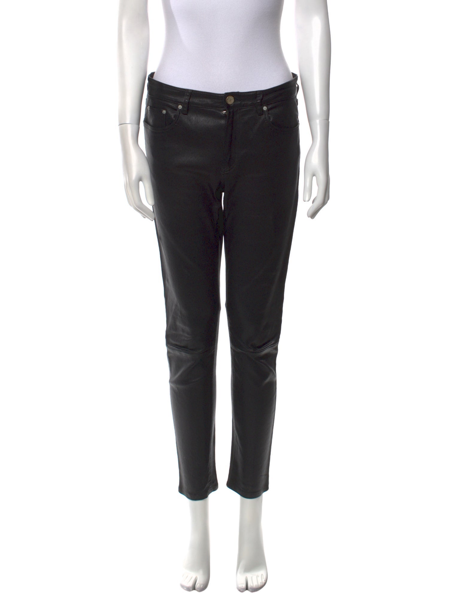 Acne Studios Leather Skinny Leg Pants