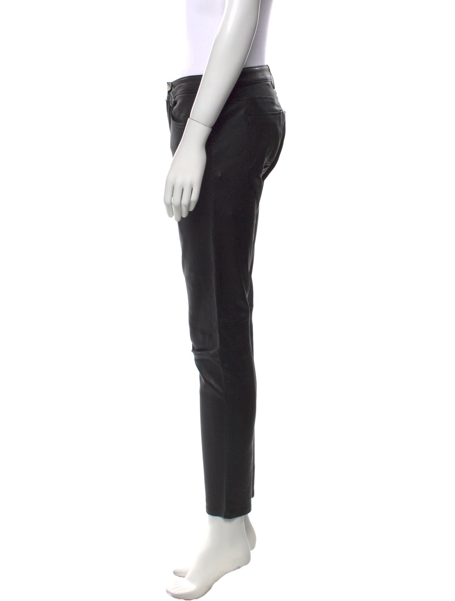 Acne Studios Leather Skinny Leg Pants