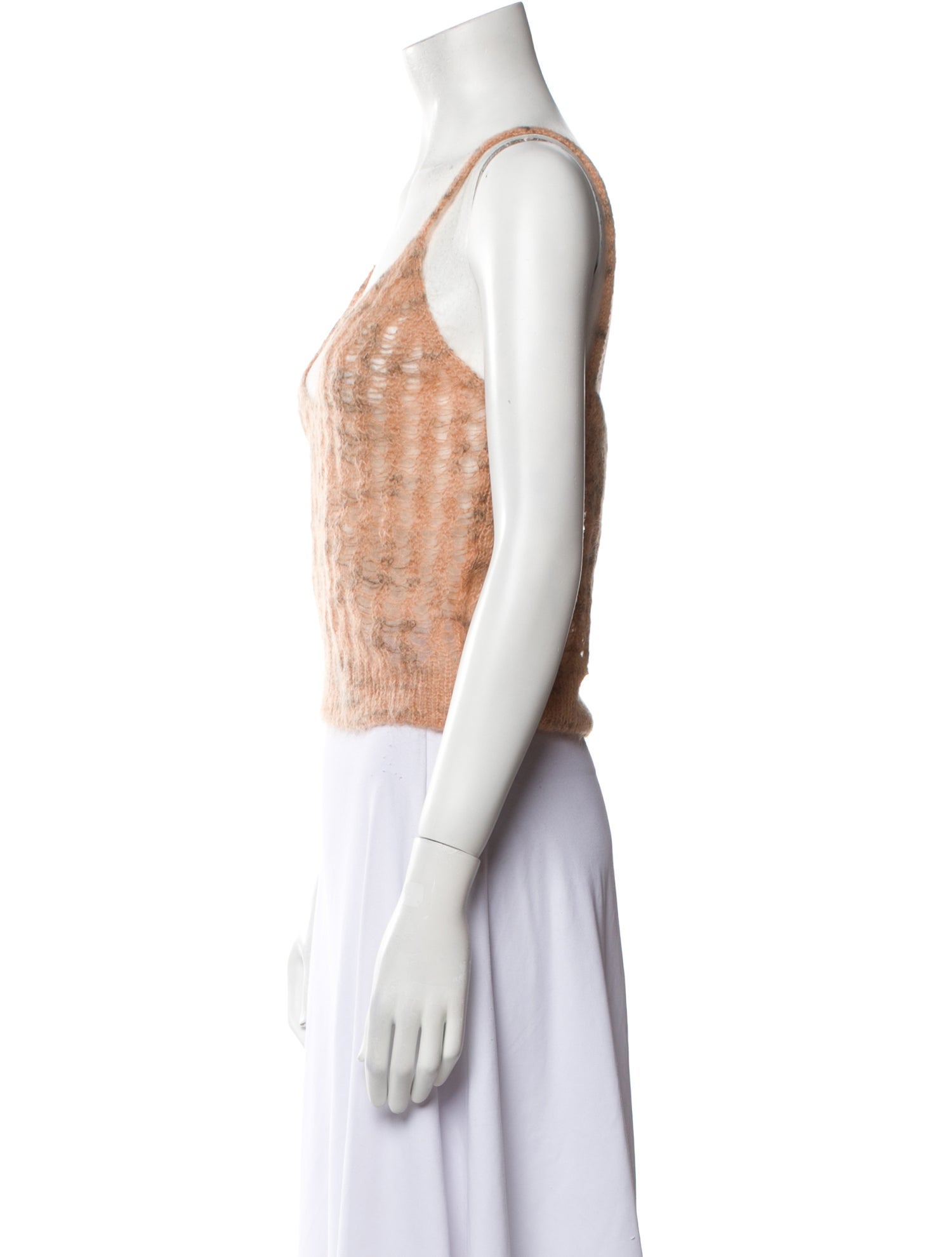 Acne Studios Scoop Neck Sleeveless Crop Top