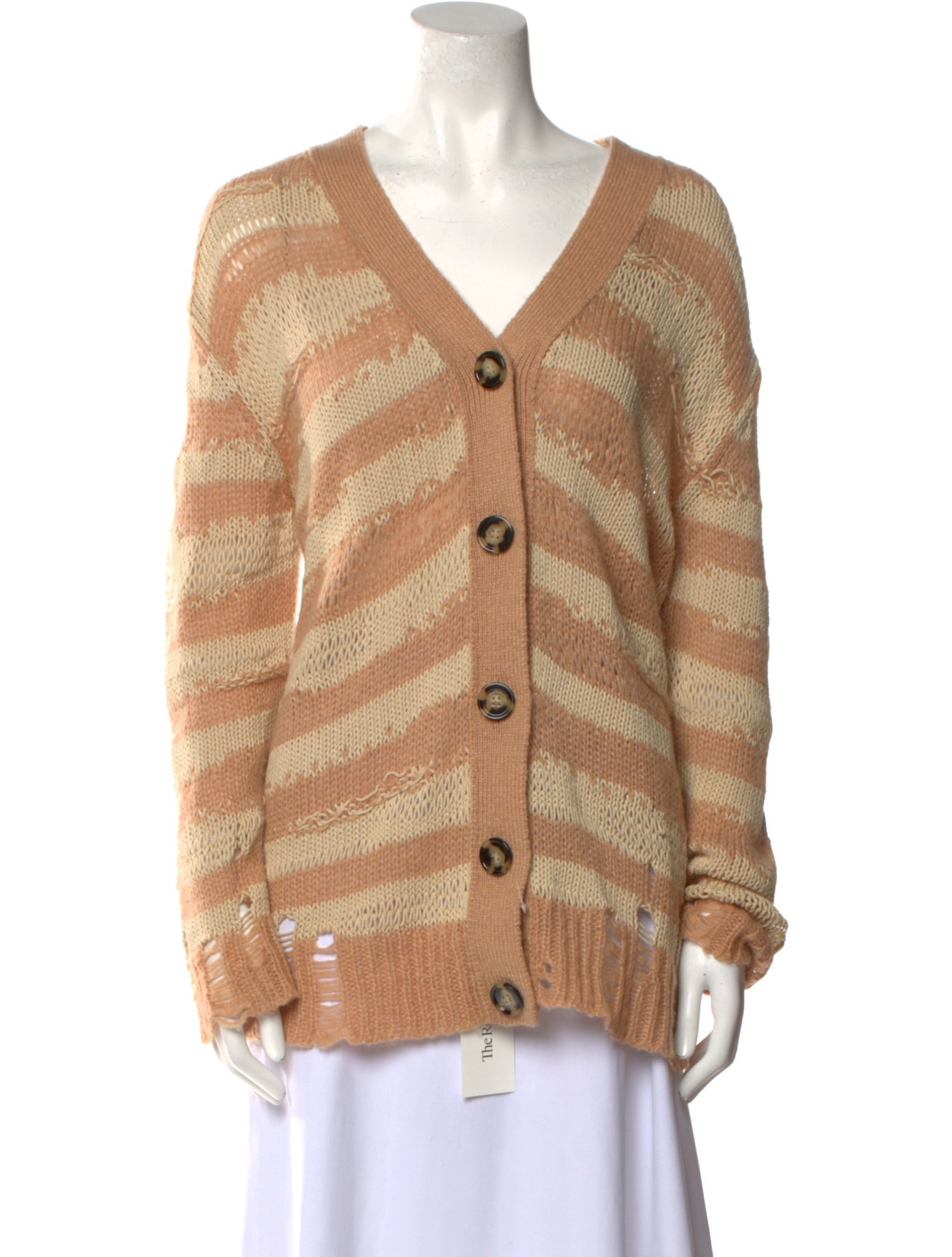 Acne Studios Striped V-Neck Sweater